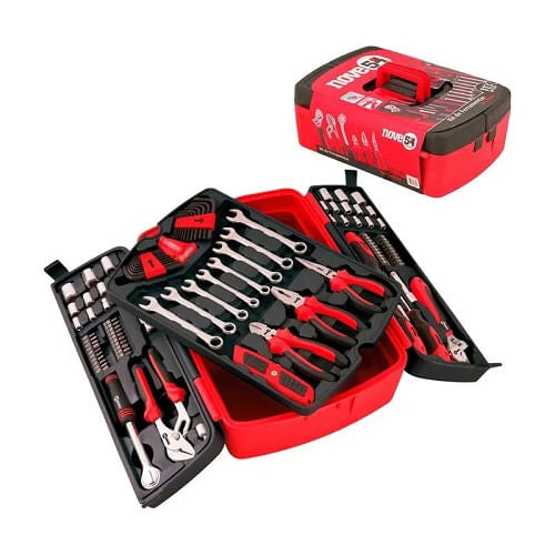 Kit de Ferramentas Manuais Com 113 Pecas Kf001 Nove54