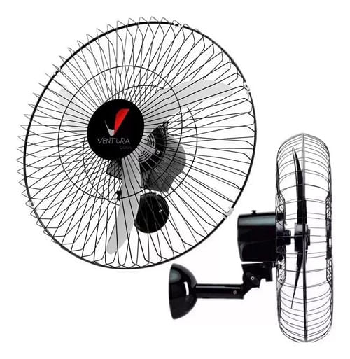Ventilador Parede 60CM Venti-Delta Preto/Bi-Volt