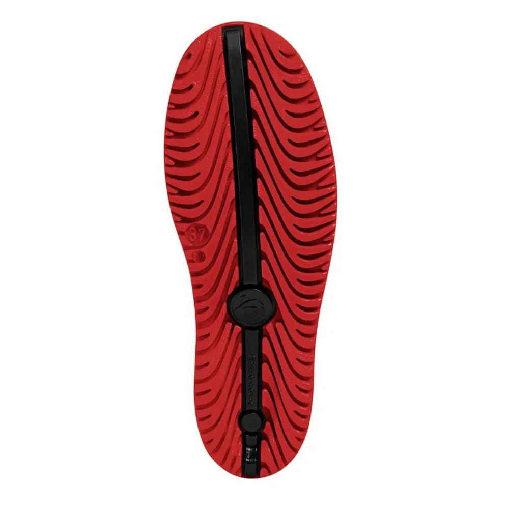 Bota Pvc Preta Com Solado Vermelho 29cm N°39 Motosaf