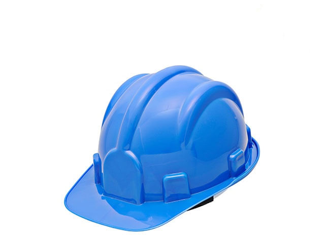 Capacete Aba Frontal Azul Com Carneira Deltaplus