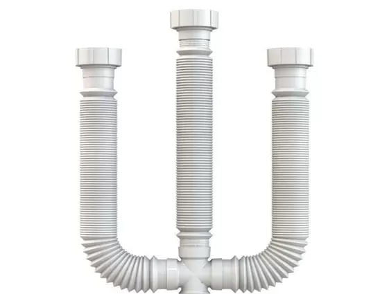 Sifão Ajustável Multiuso Triplo Branco DN38-50M DURALE