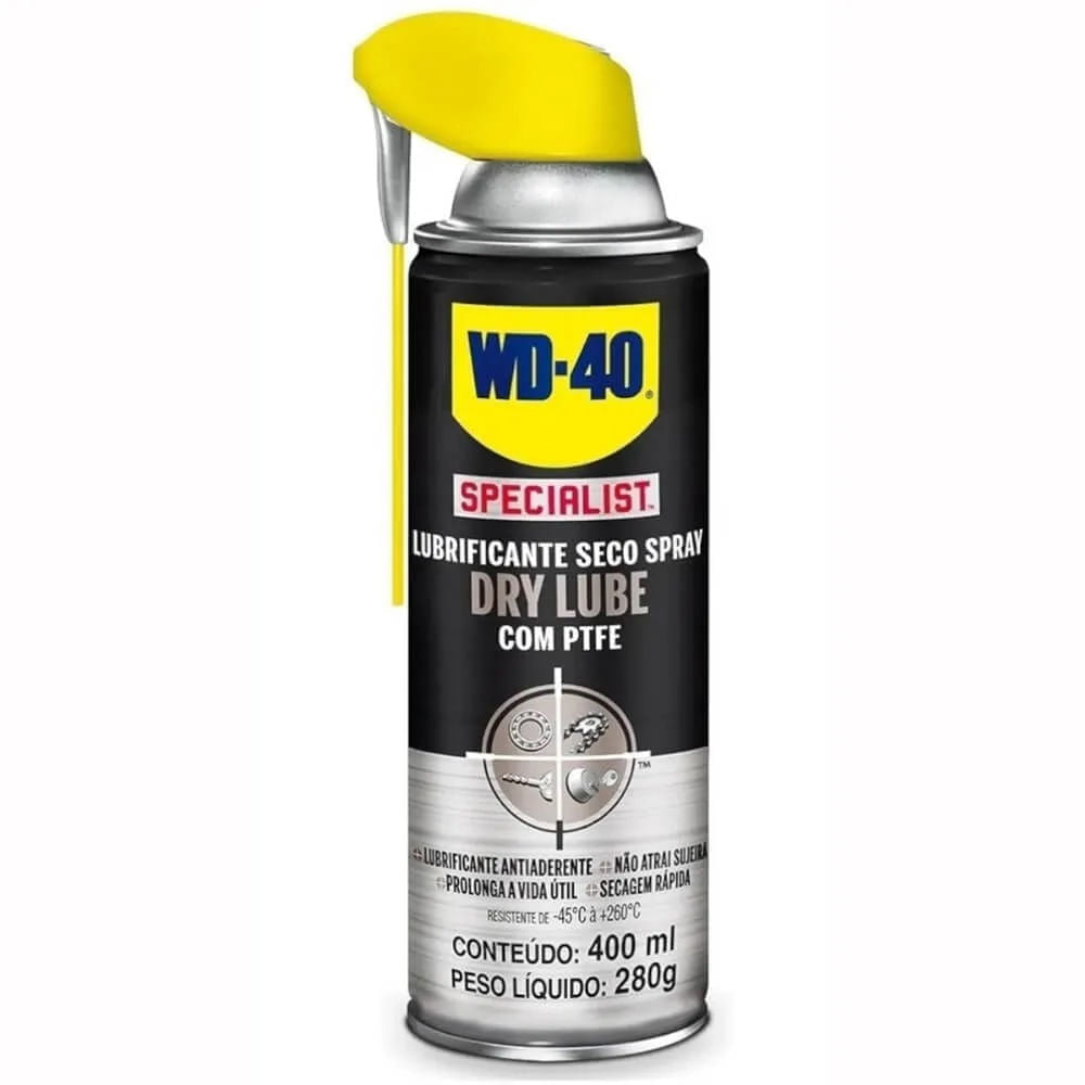 Lubrificante Seco Spray 400ML Dry Ptfe WD40 THERON
