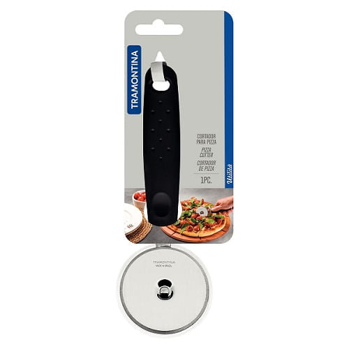 Cortador Para Pizza Inox Tramontina Com cabo Preto
