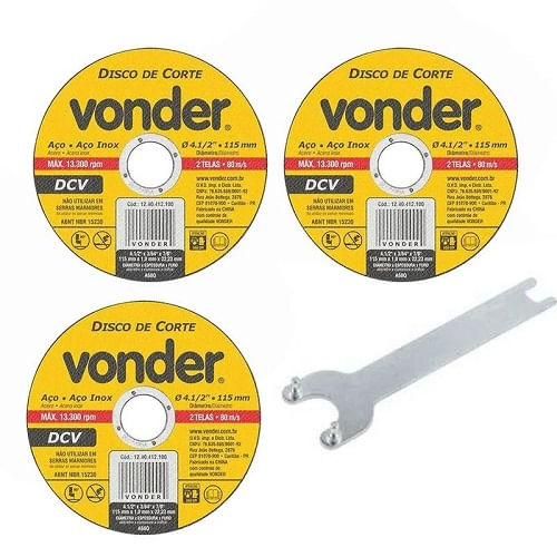 Esmerilhadeira Angular Vonder EAV650 650W Com 3 Disco