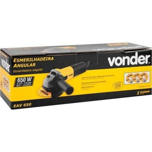 Esmerilhadeira Angular Vonder EAV650 650W Com 3 Disco