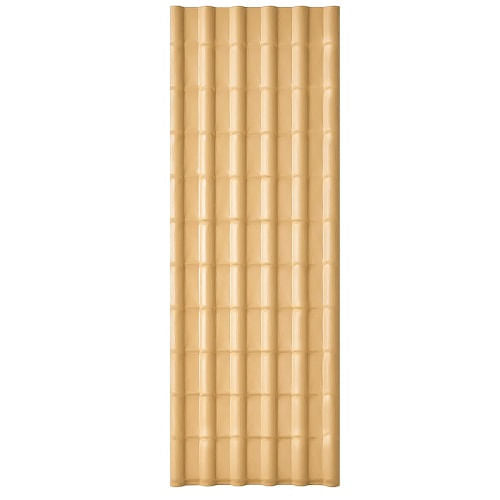Telha PVC Maxplast Colonial  2,42X0,88 Plana Marfim