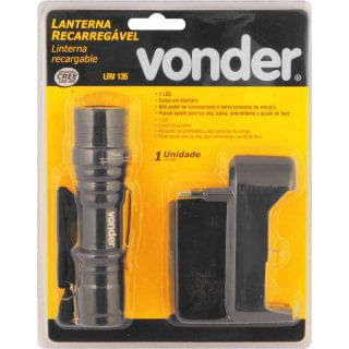 Lanterna Vonder Recarregável Led Cree LRV135